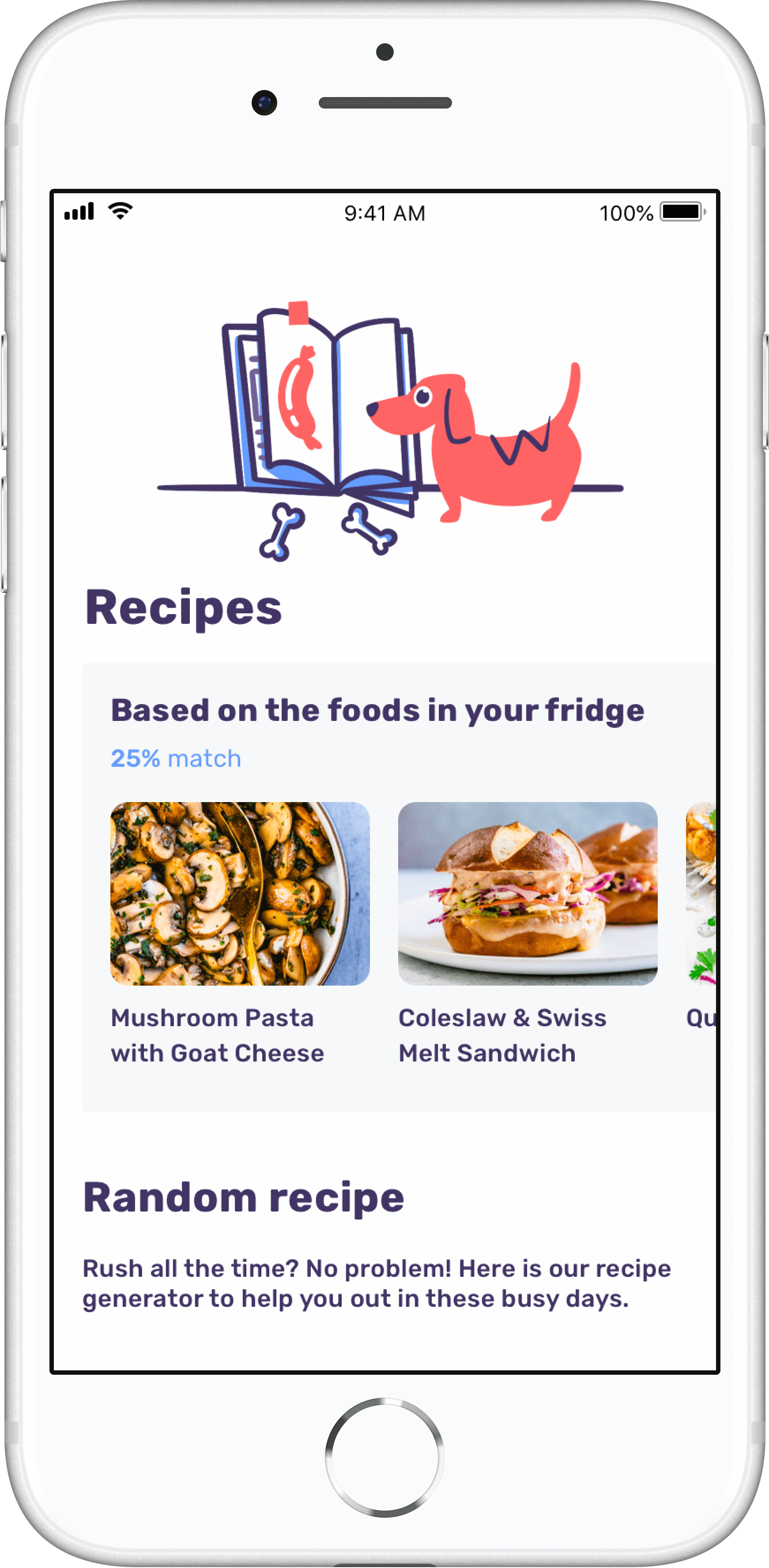 Showing some
            delicious recipes within the chiriba app